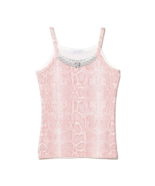 Ray BEAMS(レイビームス)の「Available Today / animal cami(Tシャツ/カットソー・レディース・ピンク/ブラック/ベージュ・ONE SIZE)」の10枚目の写真