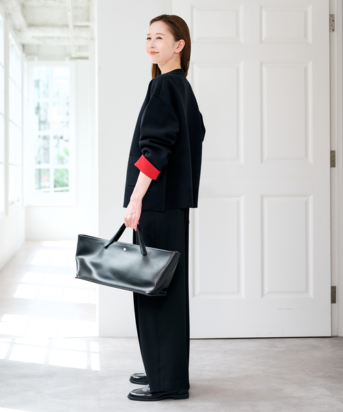 U by SPICK&SPAN(ユーバイスピックアンドスパン)の「《WEB限定 / 追加 / 2枚セット》WPL トラウザーサロペット(つなぎ/オールインワン・レディース・ブラック/モカ・36/38)」の7枚目の写真