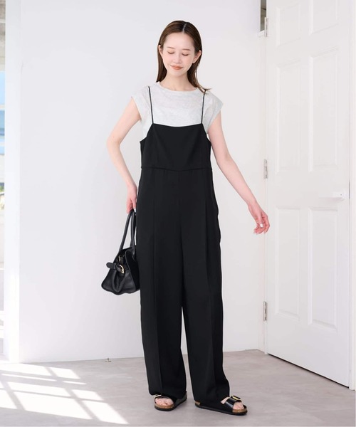 U by SPICK&SPAN(ユーバイスピックアンドスパン)の「《WEB限定 / 追加 / 2枚セット》WPL トラウザーサロペット(つなぎ/オールインワン・レディース・ブラック/モカ・36/38)」の13枚目の写真