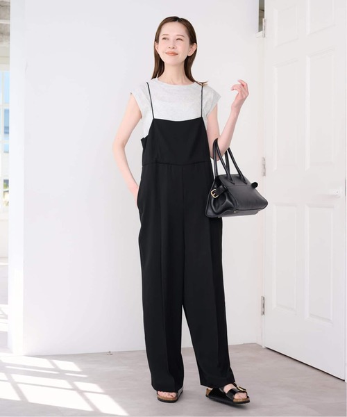 U by SPICK&SPAN(ユーバイスピックアンドスパン)の「《WEB限定 / 追加 / 2枚セット》WPL トラウザーサロペット(つなぎ/オールインワン・レディース・ブラック/モカ・36/38)」の14枚目の写真