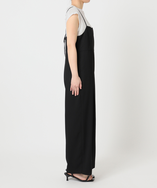 U by SPICK&SPAN(ユーバイスピックアンドスパン)の「《WEB限定 / 追加 / 2枚セット》WPL トラウザーサロペット(つなぎ/オールインワン・レディース・ブラック/モカ・36/38)」の4枚目の写真