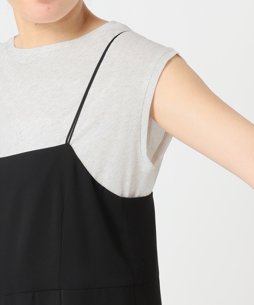 U by SPICK&SPAN(ユーバイスピックアンドスパン)の「《WEB限定 / 追加 / 2枚セット》WPL トラウザーサロペット(つなぎ/オールインワン・レディース・ブラック/モカ・36/38)」の5枚目の写真