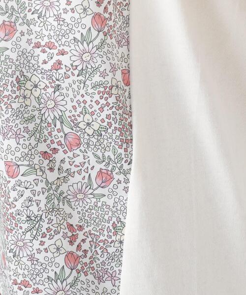 one'sterrace(ワンズテラス)の「花柄プリント 天竺切替 タンクトップ(Tシャツ/カットソー・レディース・ネイビー系5/ホワイト系9/アイボリー系8・02)」の9枚目の写真