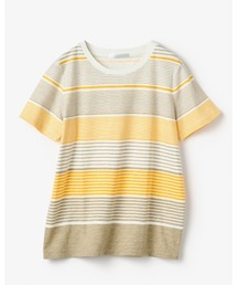 綿スラブ・総柄プリントTシャツ