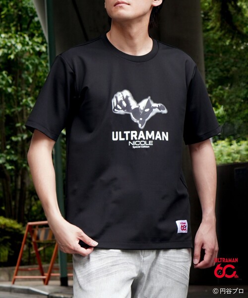 NICOLE CLUB FOR MEN（ニコルクラブフォーメン）の「【ウルトラマン】コラボTシャツ（Tシャツ/カットソー・メンズ・ホワイト/その他4/その他5/ブラック/その他3/その他2・M/XL/L/XXL）」の2枚目の写真