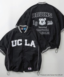 NutmegMills（ナツメグミルズ）の「【75】【UCLA/ユーシーエルエー】/【NUTMEG/ナツメグ】ダブルネーム スタジャンライク リブラインシャツ ドローコード（シャツ/ブラウス）」