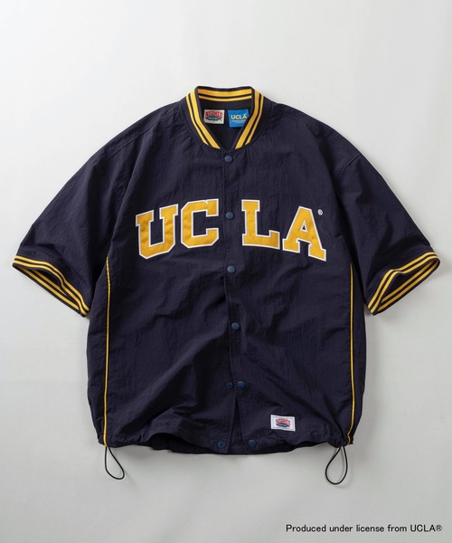 UCLA(ユーシーエルエー)の「【75】【UCLA/ユーシーエルエー】/【NUTMEG/ナツメグ】ダブルネーム スタジャンライク リブラインシャツ ドローコード(シャツ/ブラウス・メンズ・ブラック/ネイビー・M/L)」の9枚目の写真