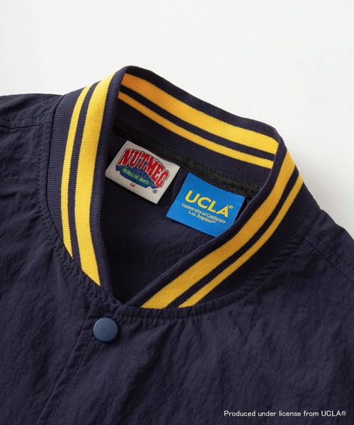 UCLA(ユーシーエルエー)の「【75】【UCLA/ユーシーエルエー】/【NUTMEG/ナツメグ】ダブルネーム スタジャンライク リブラインシャツ ドローコード(シャツ/ブラウス・メンズ・ブラック/ネイビー・M/L)」の11枚目の写真