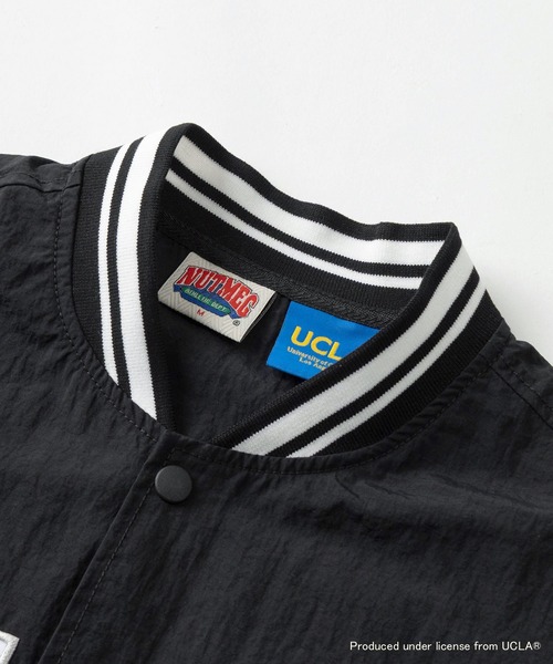 UCLA(ユーシーエルエー)の「【75】【UCLA/ユーシーエルエー】/【NUTMEG/ナツメグ】ダブルネーム スタジャンライク リブラインシャツ ドローコード(シャツ/ブラウス・メンズ・ブラック/ネイビー・M/L)」の7枚目の写真