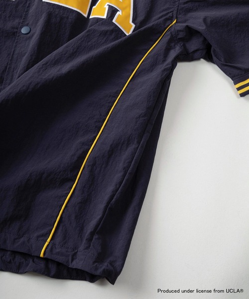 UCLA(ユーシーエルエー)の「【75】【UCLA/ユーシーエルエー】/【NUTMEG/ナツメグ】ダブルネーム スタジャンライク リブラインシャツ ドローコード(シャツ/ブラウス・メンズ・ブラック/ネイビー・M/L)」の15枚目の写真