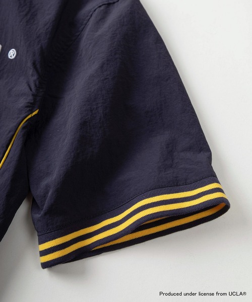 UCLA(ユーシーエルエー)の「【75】【UCLA/ユーシーエルエー】/【NUTMEG/ナツメグ】ダブルネーム スタジャンライク リブラインシャツ ドローコード(シャツ/ブラウス・メンズ・ブラック/ネイビー・M/L)」の17枚目の写真