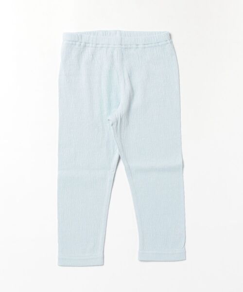 HAKKA KIDS（ハッカキッズ）の「シャーリングジャカード7分丈スパッツ（その他パンツ・キッズ・ブラック/ホワイト/サックスブルー/ピンク・S/M）」の3枚目の写真