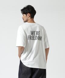 REMI RELIEF（レミレリーフ）の「REMI RELIEF（レミレリーフ） 別注20/-天竺BIGサイズTシャツ（FREEDOM） / 2026年盛夏モデル（Tシャツ/カットソー）」