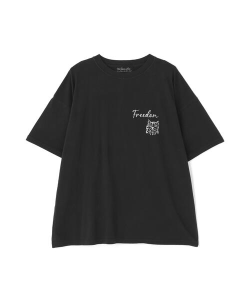 REMI RELIEF(レミレリーフ)の「REMI RELIEF(レミレリーフ) 別注20/-天竺BIGサイズTシャツ(FREEDOM) / 2026年盛夏モデル(Tシャツ/カットソー・メンズ・グレー/ブラック・M/XL/L)」の10枚目の写真