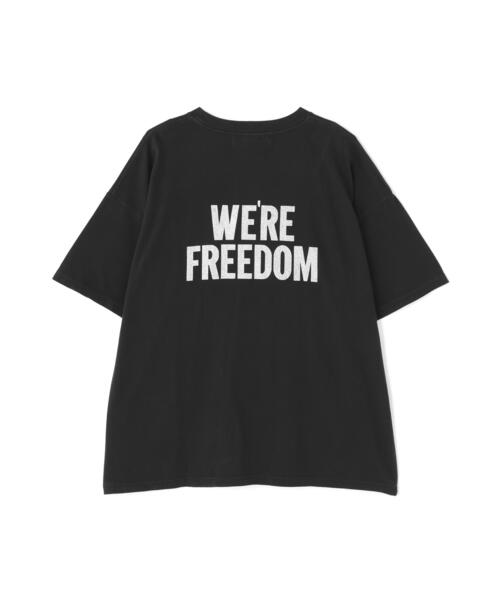 REMI RELIEF(レミレリーフ)の「REMI RELIEF(レミレリーフ) 別注20/-天竺BIGサイズTシャツ(FREEDOM) / 2026年盛夏モデル(Tシャツ/カットソー・メンズ・グレー/ブラック・M/XL/L)」の11枚目の写真
