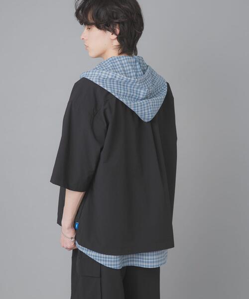 SENSE OF PLACE by URBAN RESEARCH(センスオブプレイスバイアーバンリサーチ)の「『別注』Converse×SENSE OF PLACE JACK PURCELLショートスリーブシャツ(シャツ/ブラウス・メンズ・チャコールグレー/ブラック・MEDIUM/LARGE/SMALL)」の11枚目の写真