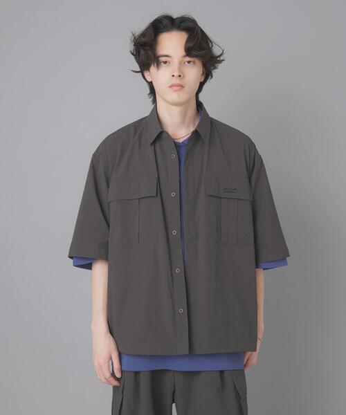 SENSE OF PLACE by URBAN RESEARCH(センスオブプレイスバイアーバンリサーチ)の「『別注』Converse×SENSE OF PLACE JACK PURCELLショートスリーブシャツ(シャツ/ブラウス・メンズ・チャコールグレー/ブラック・MEDIUM/LARGE/SMALL)」の18枚目の写真