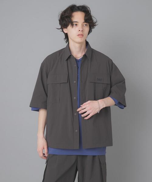 SENSE OF PLACE by URBAN RESEARCH(センスオブプレイスバイアーバンリサーチ)の「『別注』Converse×SENSE OF PLACE JACK PURCELLショートスリーブシャツ(シャツ/ブラウス・メンズ・チャコールグレー/ブラック・MEDIUM/LARGE/SMALL)」の19枚目の写真