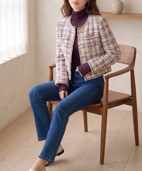 Belta attrice（ベルタアトリーチェ）の「【秋新作】夢見るスムースコットン100レイヤード見え くしゅタートルネック長袖シアー インナーカットソー/薄手 1重袖  秋冬（Tシャツ/カットソー・レディース・ライトグリーン/ターコイズブルー/ダークカーキ/ブラック/バーガンディー/グレー/サンドベージュ/ワイン/ローズ/ダークパープル/ストーン・FREE）」の17枚目の写真