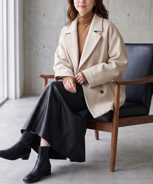 Belta attrice（ベルタアトリーチェ）の「【秋新作】夢見るスムースコットン100レイヤード見え くしゅタートルネック長袖シアー インナーカットソー/薄手 1重袖  秋冬（Tシャツ/カットソー・レディース・ライトグリーン/ターコイズブルー/ダークカーキ/ブラック/バーガンディー/グレー/サンドベージュ/ワイン/ローズ/ダークパープル/ストーン・FREE）」の18枚目の写真