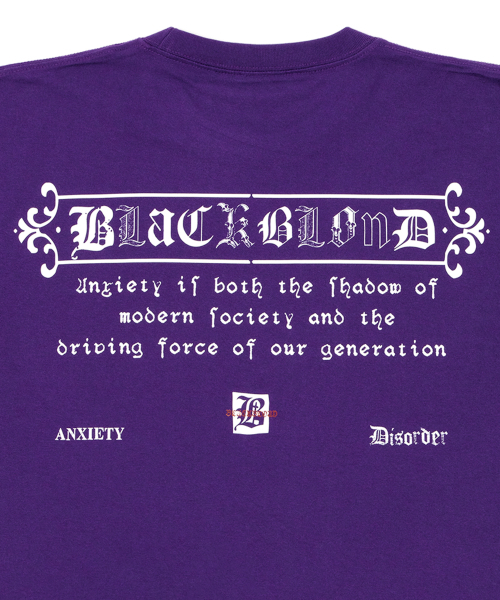 BLACK BLOND(ブラック ブロンド)の「ビビディエンザイアティ 半袖Tシャツ (パープル)(Tシャツ/カットソー・レディース・その他・SMALL/MEDIUM/LARGE/X-LARGE/XX-LARGE/XXX-LARGE)」の4枚目の写真