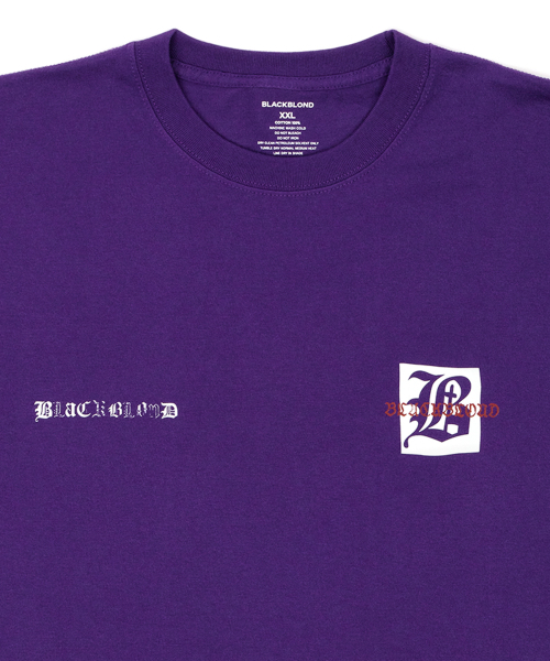 BLACK BLOND(ブラック ブロンド)の「ビビディエンザイアティ 半袖Tシャツ (パープル)(Tシャツ/カットソー・レディース・その他・SMALL/MEDIUM/LARGE/X-LARGE/XX-LARGE/XXX-LARGE)」の5枚目の写真