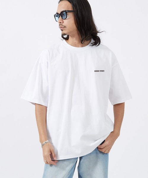 En serio TOKYO(エンソリオトーキョー)の「【SIDEWAYSTANCE】シェイクハンド半袖Tシャツ 70500(Tシャツ/カットソー・メンズ・ホワイト・LARGE/MEDIUM/SMALL)」の2枚目の写真