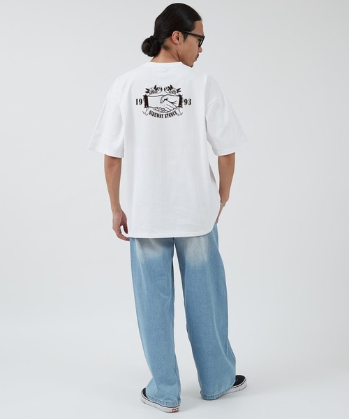 En serio TOKYO(エンソリオトーキョー)の「【SIDEWAYSTANCE】シェイクハンド半袖Tシャツ 70500(Tシャツ/カットソー・メンズ・ホワイト・LARGE/MEDIUM/SMALL)」の6枚目の写真