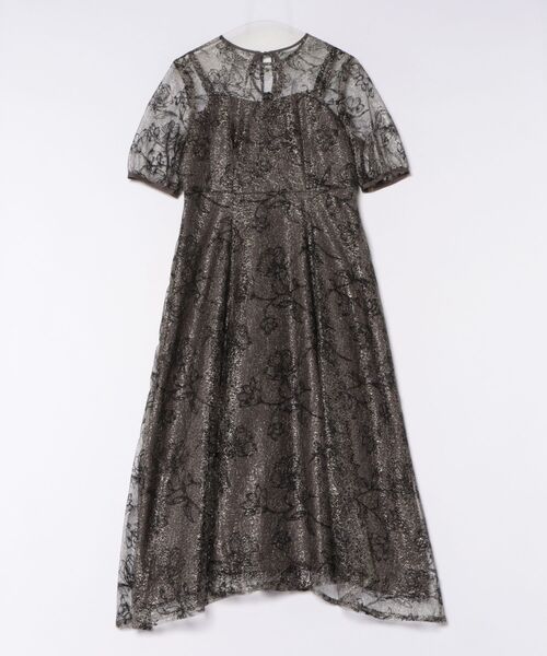 kaene(カエン)の「【kaene】ラインフラワーランダムヘムドレス/結婚式/パーティー/お呼ばれ(ワンピース・レディース・ピンク/ブラック・9号)」の1枚目の写真