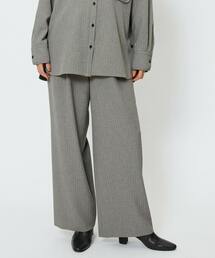 feerique（フィーリック）の「feerique ウールライクストライプワイドパンツ（その他パンツ）」
