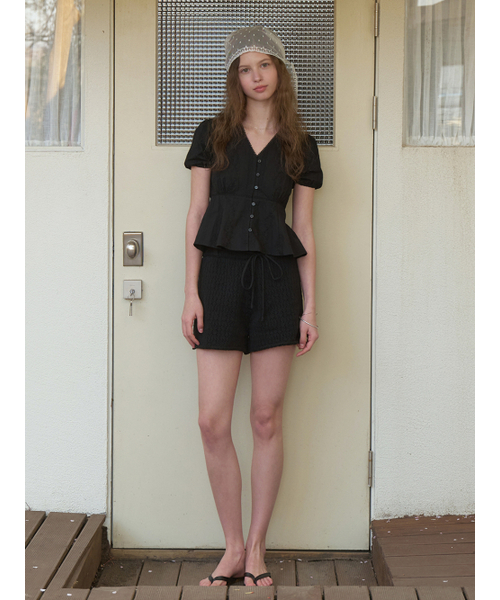 RE_L（リエル）の「Babassu knit shorts (black)（その他パンツ・レディース・その他・SMALL/MEDIUM）」の3枚目の写真
