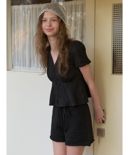 RE_L（リエル）の「Babassu knit shorts (black)（その他パンツ・レディース・その他・SMALL/MEDIUM）」の6枚目の写真