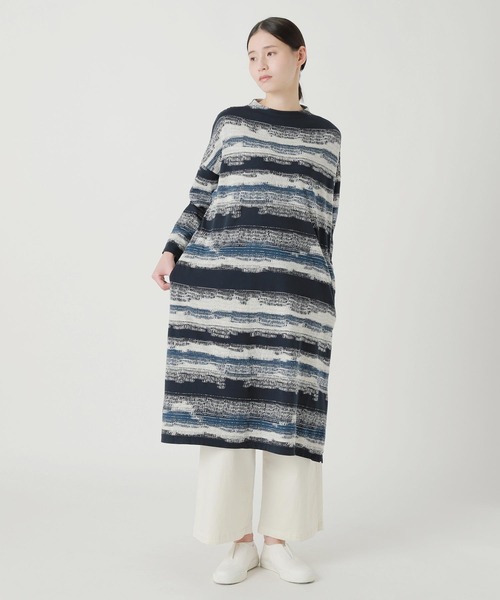Plantation(プランテーション)の「グラデーションステッチJQ / S(ワンピース・レディース・オフホワイト/イエロー・M size)」の3枚目の写真