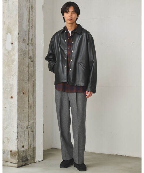 SKOOKUM（スクーカム）の「【別注】＜SKOOKUM＞レザー  ジャケット（その他アウター・メンズ・ブラック・M/L）」の2枚目の写真