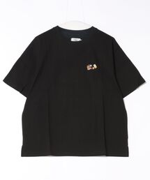 /ATELANE/16/-OE天竺ワンポイント刺繍TEE(トラ、ヒョウ)
