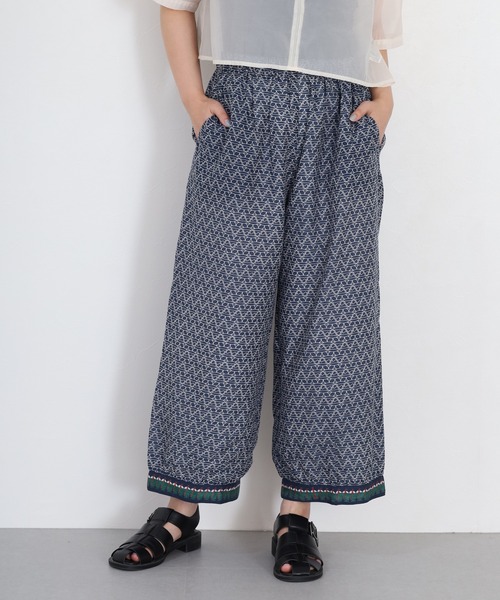 KILKI（キルキー）の「kilki 　イーシーワイドパンツ　ソーダ（その他パンツ・レディース・ネイビー系/ホワイト系その他・FREE）」の7枚目の写真