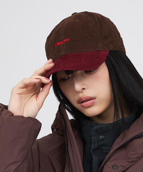 KELTY（ケルティ）の「【KELTY / ケルティ】 エンブロイダリー ロゴキャップ / KE26215059/5058（キャップ・メンズ・ブラウン/レッド系その他/グリーン系その他/ブラック・フリー）」の4枚目の写真