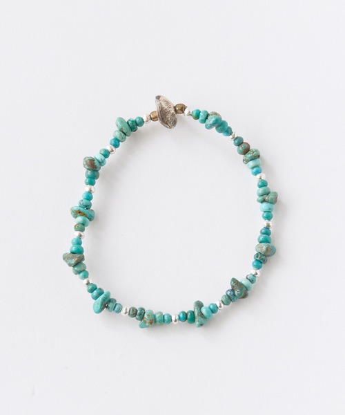 SunKu(サンク)の「SunKu/サンク Natural Stone Turquoise Beads Bracelet ナチュラル ストーン ターコイズ ビーズ ブレスレット メンズ レディース 2026年 夏 夏服(ブレスレット・メンズ・ターコイズブルー・FREE)」の3枚目の写真