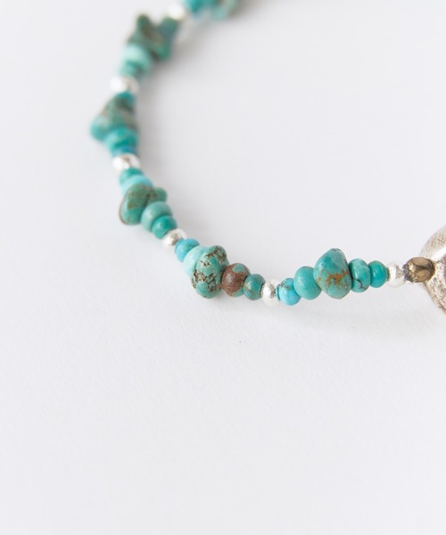 SunKu(サンク)の「SunKu/サンク Natural Stone Turquoise Beads Bracelet ナチュラル ストーン ターコイズ ビーズ ブレスレット メンズ レディース 2026年 夏 夏服(ブレスレット・メンズ・ターコイズブルー・FREE)」の8枚目の写真