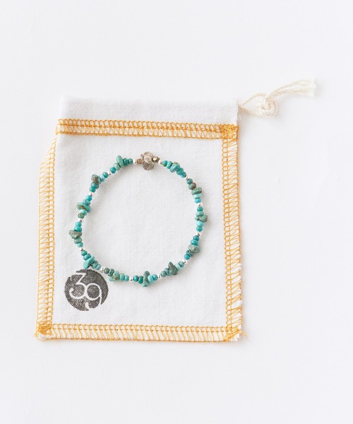 SunKu(サンク)の「SunKu/サンク Natural Stone Turquoise Beads Bracelet ナチュラル ストーン ターコイズ ビーズ ブレスレット メンズ レディース 2026年 夏 夏服(ブレスレット・メンズ・ターコイズブルー・FREE)」の2枚目の写真