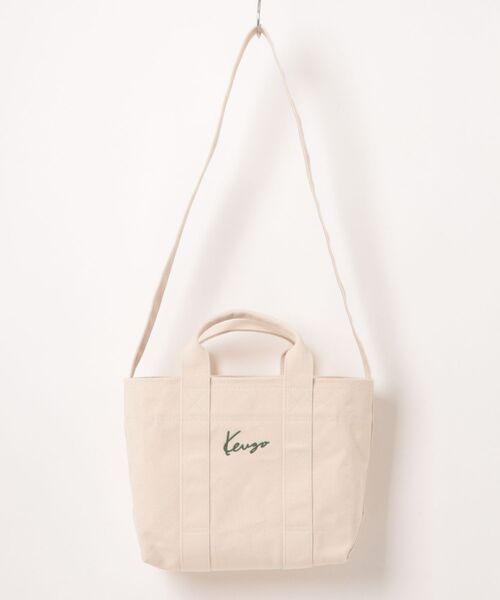 KENZO（ケンゾー）の「KENZOWILDFLOWERSMALLTOTEBAG（メッセンジャーバッグ・メンズ・ベージュ系その他・ONE SIZE）」の2枚目の写真