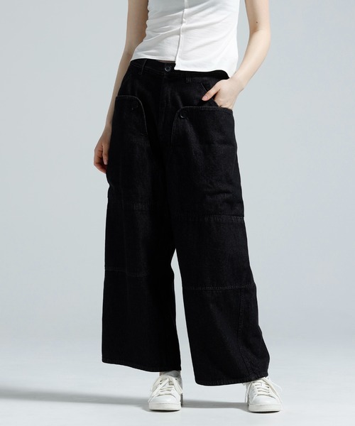 Y-3(ワイスリー)の「Y-3 DENIM STRAIGHT LEG PANTS(その他パンツ・レディース・ブラック・MEDIUM/SMALL/X-SMALL/XX-SMALL/LARGE)」の3枚目の写真