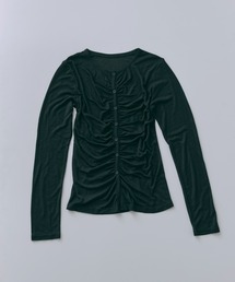 Soft Sheer Gathered Cardigan