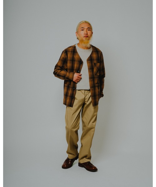 BIG MIKE(ビッグマイク)の「BIG MIKE ビッグマイク /26秋冬新作 ヘビーフランネル Vネック ワークカーディガン セットアップ対応 ストライプ柄 チェック柄 //// 102636250(カーディガン/ボレロ・メンズ・ブラック×グレー/ブラウン系その他/ブルー系その他/ストライプ・MEDIUM/X-LARGE/LARGE)」の22枚目の写真