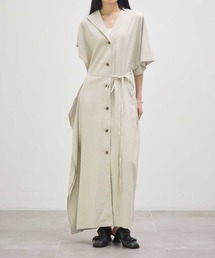 【AKIRANAKA/アキラナカ】Ana asymmetry dress O.WHT