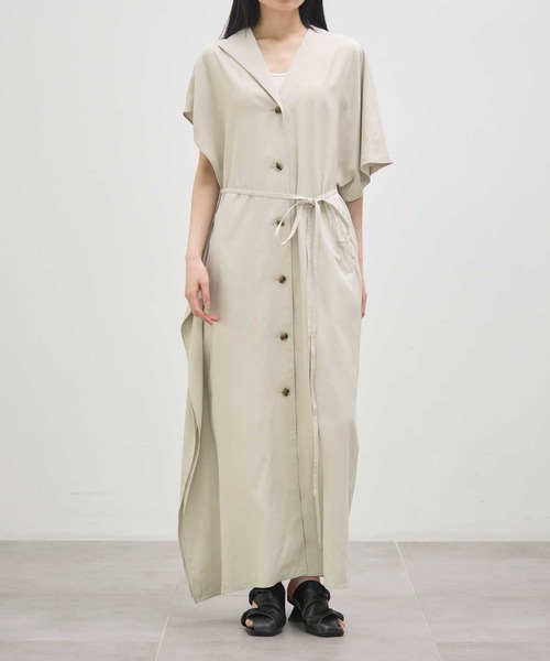 AKIRANAKA(アキラナカ)の「【AKIRANAKA/アキラナカ】Ana asymmetry dress O.WHT(ワンピース・レディース・オフホワイト・1)」の2枚目の写真