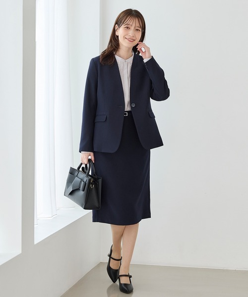 Honeys（ハニーズ）の「【ストレッチ・ウォッシャブル・イージーケア】ベルト付タイトスカート（スカート・レディース・ブラック/ネイビー/杢グレー/ブラウン系その他2・3L/S/M/LL/L）」の10枚目の写真