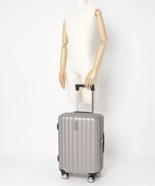 Samsonite(サムソナイト)の「サムソナイト ENOW スピナー55/20 ラテ(スーツケース/キャリーバッグ・メンズ・グレー系・S)」の2枚目の写真