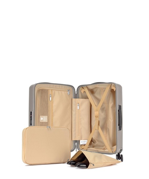 Samsonite(サムソナイト)の「サムソナイト ENOW スピナー55/20 ラテ(スーツケース/キャリーバッグ・メンズ・グレー系・S)」の9枚目の写真