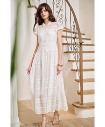 Tuscany Lace Dress シアーレースシャツドレス